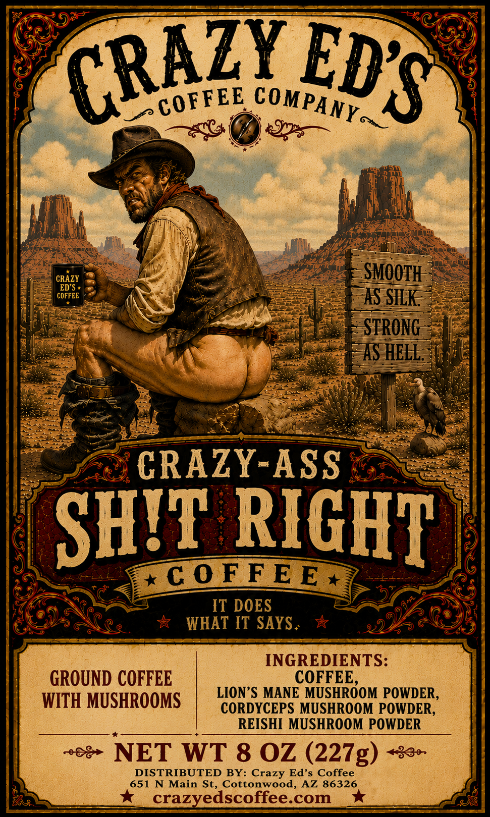 Crazy Ed’s Shitright Coffee